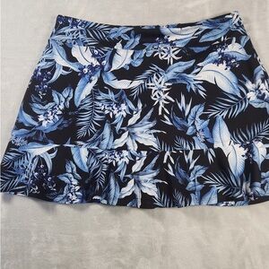 Tommy Bahama Tropical Blue and White Mini Skirt